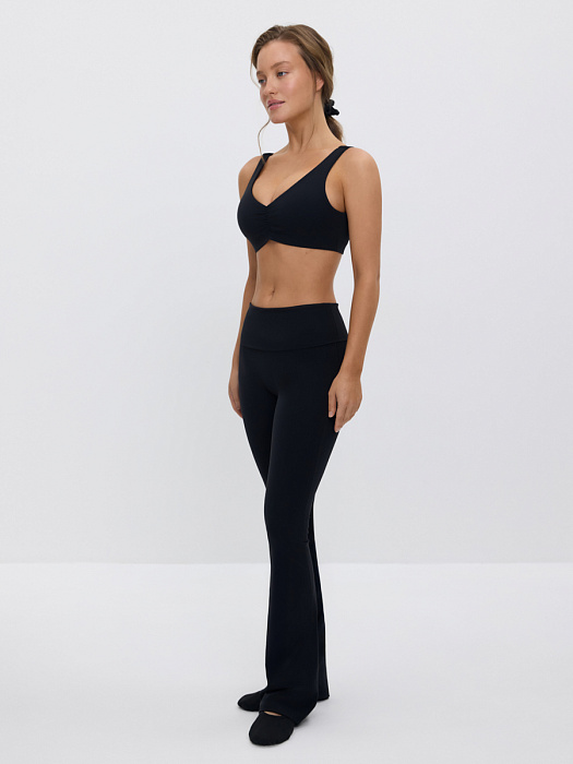 Спортивные брюки клеш с широким поясом MELA