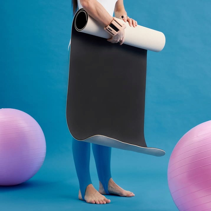 Нескользящий коврик для йоги и фитнеса MELA