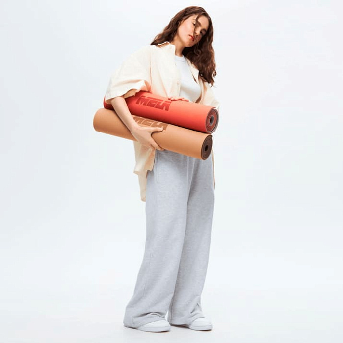 Нескользящий коврик для йоги и фитнеса MELA