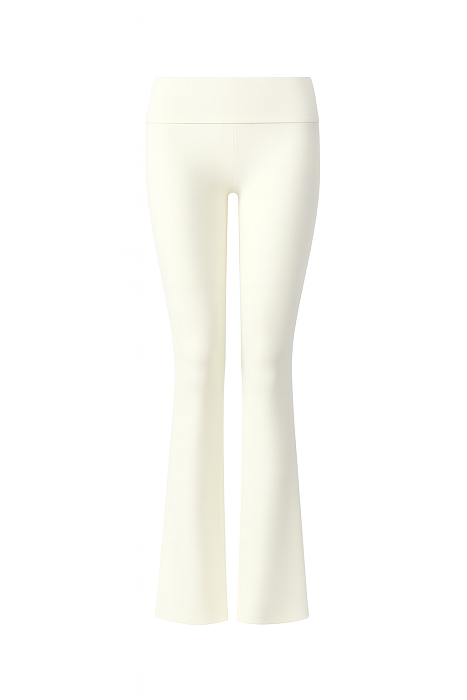 Спортивные брюки клеш с широким поясом MELA