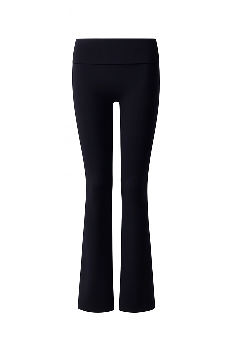 Спортивные брюки клеш с широким поясом MELA